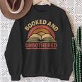 Booked And Unbothered For Readers And Book Lovers Sweatshirt Gifts for Old Women