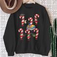 Bookmas Christmas Books Shirt Candy Cane Bookworm Sweatshirt Gifts for Old Women