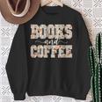 Books & Coffee Floral Sweatshirt Gifts for Old Women