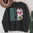 Books And Axolotl Kawaii Animal Axolotls Lover Owner Graphic Sweatshirt Gifts for Old Women Books And Axolotl Kawaii Animal Axolotls Lover Owner Graphic Sweatshirt Gifts for Old Women