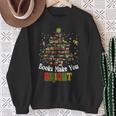 Books Make You Bright Books Christmas Tree Merry Xmas Sweatshirt Gifts for Old Women Books Make You Bright Books Christmas Tree Merry Xmas Sweatshirt Gifts for Old Women