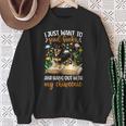 Books And My Chiweenie Owner Chiweenie Lover Sweatshirt Gifts for Old Women