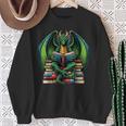 Books Dragon Reading Book Sweatshirt Gifts for Old Women Books Dragon Reading Book Sweatshirt Gifts for Old Women