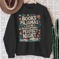 Books And Pajamas Book Lover Reading Reader Sweatshirt Gifts for Old Women Books And Pajamas Book Lover Reading Reader Sweatshirt Gifts for Old Women