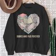 Books And Pajamas Reading Bedtime Sweatshirt Gifts for Old Women