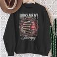 Books Are My Therapy Vintage Bookworm Reader Sweatshirt Gifts for Old Women Books Are My Therapy Vintage Bookworm Reader Sweatshirt Gifts for Old Women