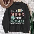 I Like Books Soft Pajamas And Maybe 3 People Book Pajama Sweatshirt Gifts for Old Women I Like Books Soft Pajamas And Maybe 3 People Book Pajama Sweatshirt Gifts for Old Women