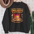 Books Summer Reading 2026 Unearth A Story Dinosaur Sweatshirt Gifts for Old Women