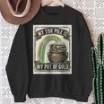 Books My TBR Pile Is My Pot Of Gold Rainbow Bookish Irish Sweatshirt Gifts for Old Women