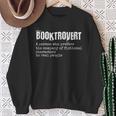 Booktrovert Reading Book Lover Sweatshirt Gifts for Old Women