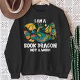 Bookworm Books Reading I Am A Book Dragon Sweatshirt Gifts for Old Women Bookworm Books Reading I Am A Book Dragon Sweatshirt Gifts for Old Women