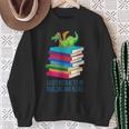 Bookworm Easily Distracted By Dragons And Books Reader Sweatshirt Gifts for Old Women