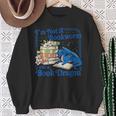 Bookworm I'm A Book Blue Dragon Fantasy Reader Bookish Sweatshirt Gifts for Old Women