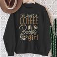 Bookworm Shirt I'm Just A Coffee Books Lover Women Girl Tee Sweatshirt Gifts for Old Women Bookworm Shirt I'm Just A Coffee Books Lover Women Girl Tee Sweatshirt Gifts for Old Women