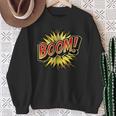 BOOM Comic Book Retro Artwork – Cartoon Collector Sweatshirt Gifts for Old Women