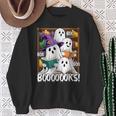 Boooks Ghosts Reading Book Retro Halloween Teacher Librarian Sweatshirt Gifts for Old Women Boooks Ghosts Reading Book Retro Halloween Teacher Librarian Sweatshirt Gifts for Old Women