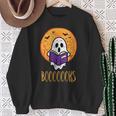 Boooks Moon Ghost Reading Halloween Bookworm Librarian Book Sweatshirt Gifts for Old Women Boooks Moon Ghost Reading Halloween Bookworm Librarian Book Sweatshirt Gifts for Old Women