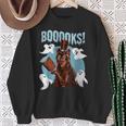 Booooks Cat Reading Book Ghosts Halloween Librarian Teacher For Men Women Kids Sweatshirt Gifts for Old Women