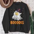 Booooks Funny Halloween Cute Ghost Book Reading Sweatshirt Gifts for Old Women Booooks Funny Halloween Cute Ghost Book Reading Sweatshirt Gifts for Old Women
