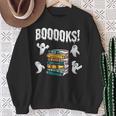 Booooks Ghost Reading Books Halloween Librarian Teacher Sweatshirt Gifts for Old Women Booooks Ghost Reading Books Halloween Librarian Teacher Sweatshirt Gifts for Old Women