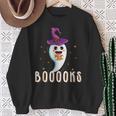 Booooks Halloween Shirts Cute Ghost Book Teacher Reading For Men Women Kids Sweatshirt Gifts for Old Women