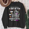 Breast Cancer Think Pink Book Reading Lover Sweatshirt Gifts for Old Women