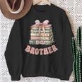 Brother Book First Chapter Birthday Family Matching Party Sweatshirt Gifts for Old Women