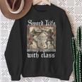 Buhurt Book Of Hours – Epic Knight Fight In Armor Buhurt Sweatshirt Gifts for Old Women