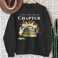 Calico Cat Reading Book Lover Just One More Chapter Sweatshirt Gifts for Old Women Calico Cat Reading Book Lover Just One More Chapter Sweatshirt Gifts for Old Women