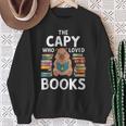 Capybara Book Lover Rodent Animal Capy Bookworm Sweatshirt Gifts for Old Women