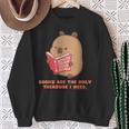 CapyFun Books Are The Only Treasure I Need Capybara Kids Sweatshirt Gifts for Old Women