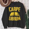 Carpe Librum Latin Language Lover Book Reading LIterary Sweatshirt Gifts for Old Women