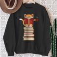 Cats And Reading Books Literature Sweatshirt Gifts for Old Women Cats And Reading Books Literature Sweatshirt Gifts for Old Women