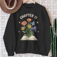 Chapter 11 Floral Book Birthday Reading Lover Sweatshirt Gifts for Old Women