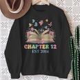 Chapter 12 Years Old 12th Birthday Butterfly Bow Book Lover Sweatshirt Gifts for Old Women Chapter 12 Years Old 12th Birthday Butterfly Bow Book Lover Sweatshirt Gifts for Old Women