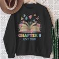 Chapter 9 Years Old 9th Birthday Butterfly Bow Book Lover Sweatshirt Gifts for Old Women Chapter 9 Years Old 9th Birthday Butterfly Bow Book Lover Sweatshirt Gifts for Old Women