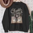 Chapter Forty Book Reading 40th Birthday Flower Sweatshirt Gifts for Old Women