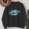 Chelsea Comic Book Style Splash Sweatshirt Gifts for Old Women Chelsea Comic Book Style Splash Sweatshirt Gifts for Old Women