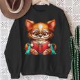 Chihuahua Reading a Book Dog Sweatshirt Gifts for Old Women