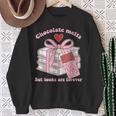 Chocolate Melts But Books Are Forever Booktrovert Sweatshirt Gifts for Old Women Chocolate Melts But Books Are Forever Booktrovert Sweatshirt Gifts for Old Women