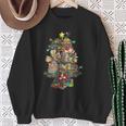 Christmas Tree Library Xmas Lights Tree Book Lover Librarian Sweatshirt Gifts for Old Women