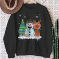 Christmas Tree Snowman Reindeer Book Stack Tee Librarian Sweatshirt Gifts for Old Women Christmas Tree Snowman Reindeer Book Stack Tee Librarian Sweatshirt Gifts for Old Women