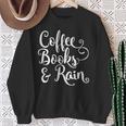 Coffee Books & Rain Shirt Sweatshirt Gifts for Old Women