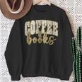 Coffee And Books I Love Them Both Book Coffee Lover Sweatshirt Gifts for Old Women