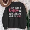 Coffee Lover Saying For Women Book Reading Club Librarian Sweatshirt Gifts for Old Women Coffee Lover Saying For Women Book Reading Club Librarian Sweatshirt Gifts for Old Women