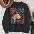 Color Our World Summer Reading 2025 Boho Wildflower Book Sweatshirt Gifts for Old Women