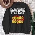 Comic Book Collector Comics Lover Comic Book Collecting Sweatshirt Gifts for Old Women