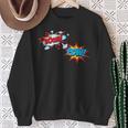 Comic Book POW Shirt BOOM Retro Superhero Costume Sweatshirt Gifts for Old Women