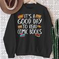 Comic Book Reading Collector Nerd Fan Anime Book Sweatshirt Gifts for Old Women