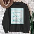 Computer Geek Peace Love Reading Cool Book Lover Bookworm Sweatshirt Gifts for Old Women
